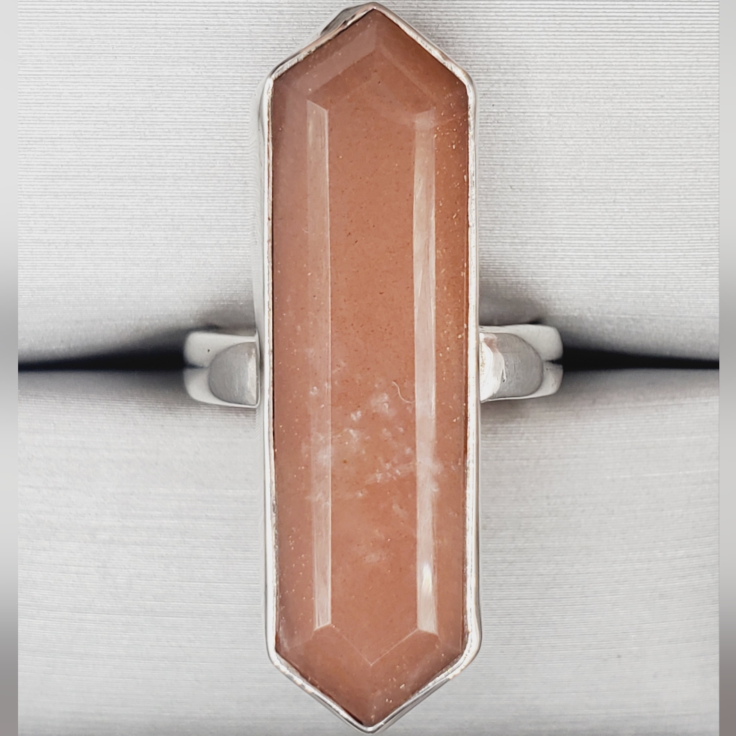 Sunstone 925 Sterling Silver Statement Ring